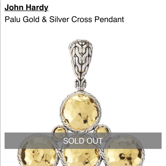 John Hardy Palu gold/silver women’s cross pendant - Picture 6 of 7